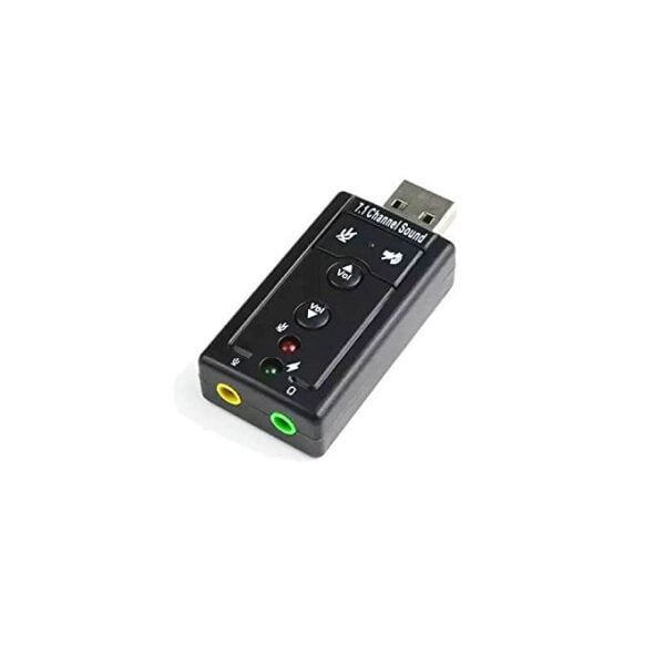 7.1 Channel USB External Sound Card Audio Adapter for PC Laptop