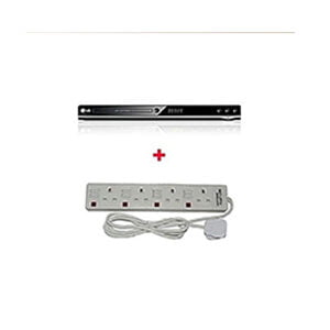 LG DVD Player + Free 4 way Astra Extension Cable – Black,White