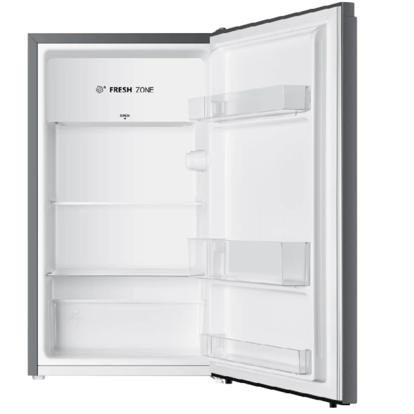 Hisense H120RWH, 120 Liters Mini Single Door Bar Refrigerator - Silver