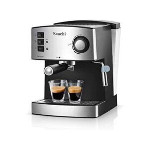 Saachi Coffee Maker NL-COF-7055 all in 1- Silver,Black