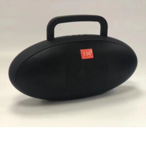 Oval Shaped Bluetooth Speaker With Handle Bar 24centimeter Red