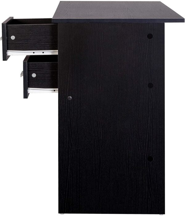 OneSpace Adina 2 Drawers Writing Desk office table, Black - Image 3