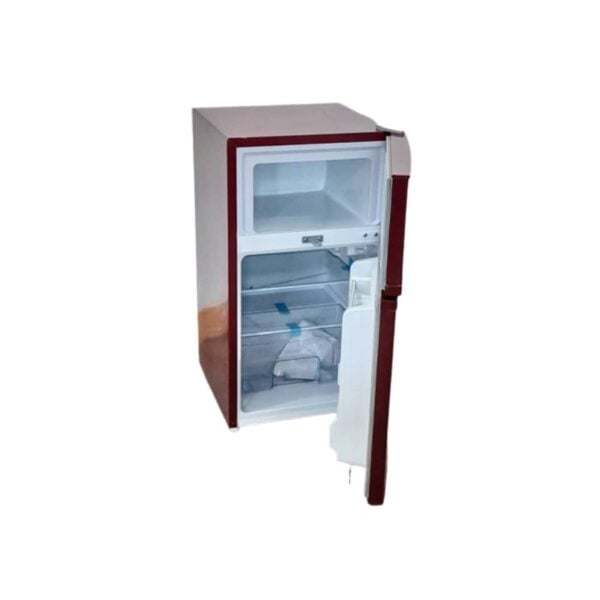 120Litres double door fridge Icecool - red - Image 4