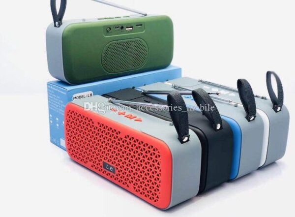 New L8 Bluetooth wireless mini audio with handle telescopic antenna automatic search card small speaker - Image 2