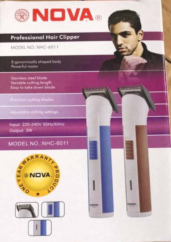 Nova Rechargeable Professional Hair Clipper - Image 2