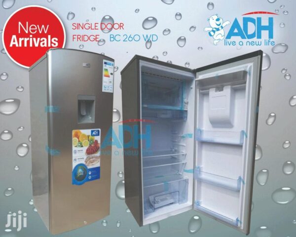 ADH 260L Refrigerator With Water Dispenser - Silver - Image 2