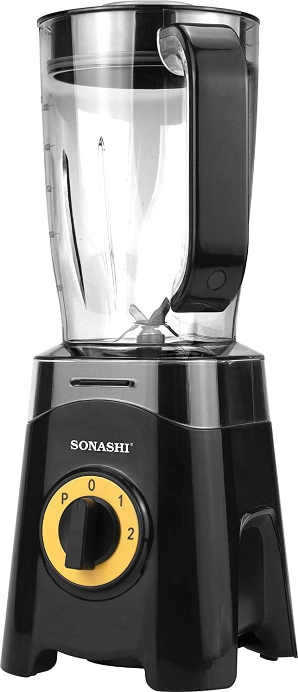 Sonashi 3 In 1 Countertop Blender 300W With Unbreakable Jar & Mill (Black) SB-155N - Image 3