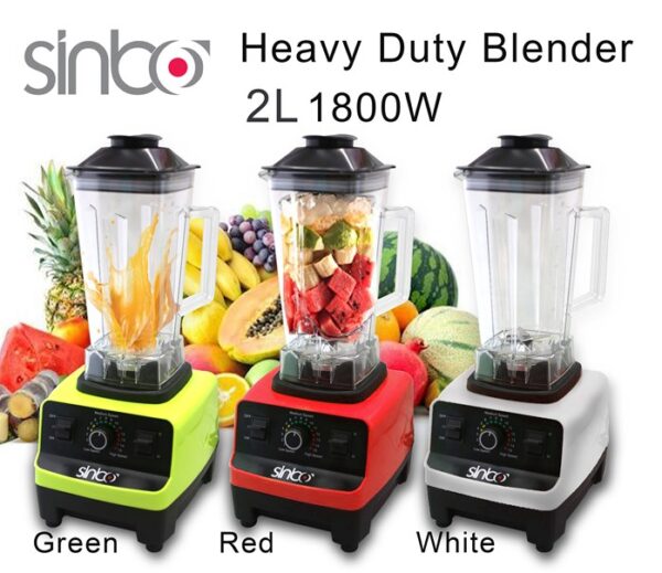 Sinbo Heavy Duty Multifunction Blender 2L (1800W