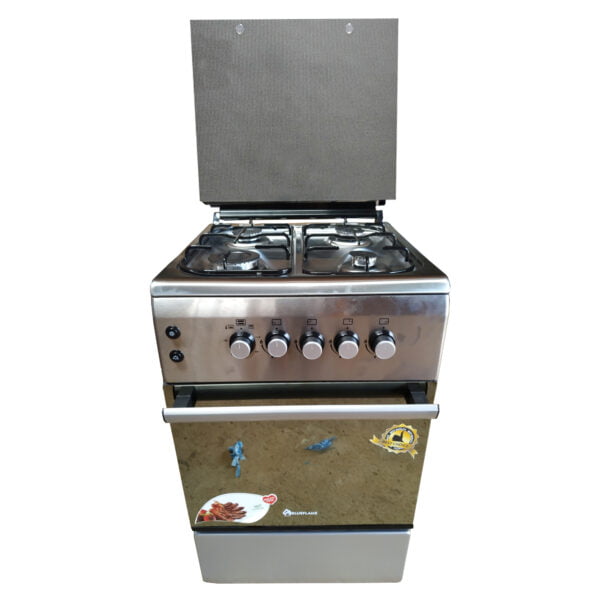 BlueFlame Cooker NL6040G 60x50cm 4 gas burners with gas oven, inox – stainless steel