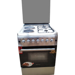 BlueFlame cooker S6022ERF – IP 60x60cm 2 gas burners and 2 electric plates with electric oven