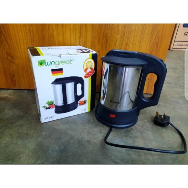 Owngreat Electric Kettle 1.7Litres OG-617 - Silver - Image 3
