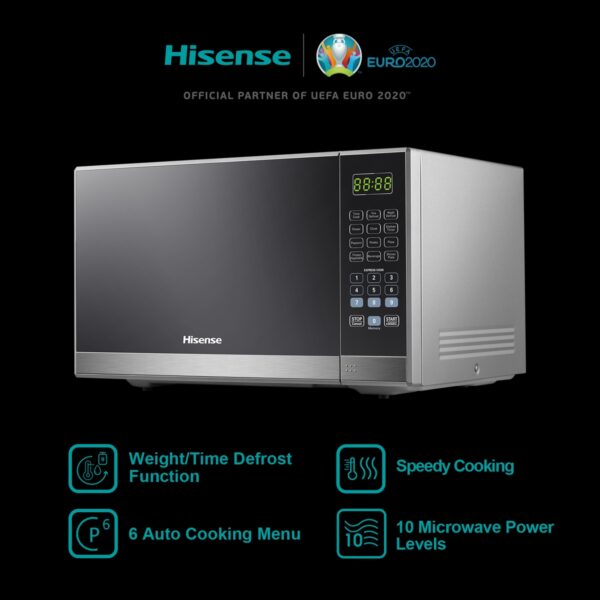 Hisense 36L Digital Microwave Oven - Mirror Silver - Image 6