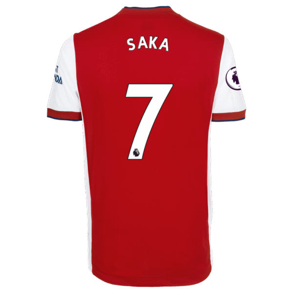 Bukayo Saka Arsenal Adult 21/22 Authentic Home Shirt - Image 2