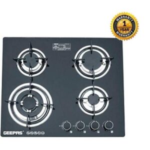 Geepas 2 in 1 Built-in Gas Hob – Black