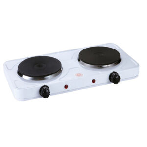 Royal Master 2025A Double Electric Hot Plate, 2500W - Silver,White