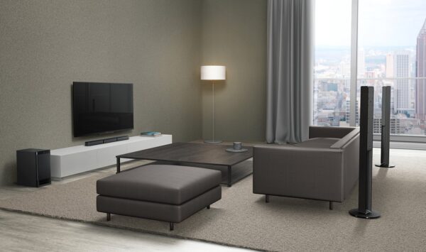 Sony HTRT40 – Stylish 5.1ch Tall Boy Home Cinema Sound Bar System – Black - Image 3
