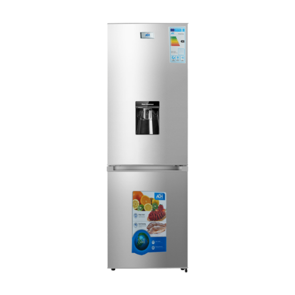 ADH 368L Bottom Freezer Fridge with Water Dispenser - Silver