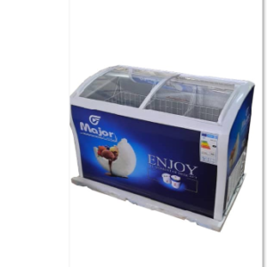 ADH 420L Showcase Display Chest Freezer - Blue
