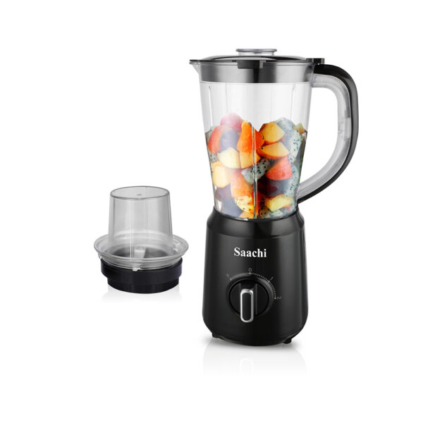 Saachi NL-BL-4399-BK 2 in 1 Blender/Grinder with Unbreakable Jar – Black