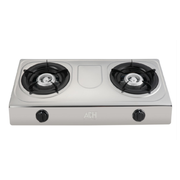 ADH Double Burner Gas Stove – Silver