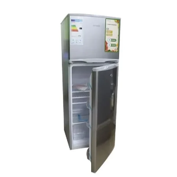 Aiwa 260L Double Door Refrigerator - Silver - Image 3