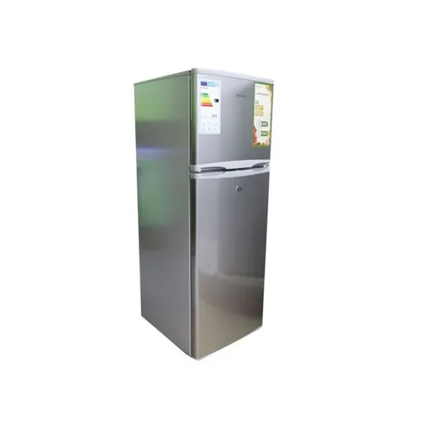 Aiwa 260L Double Door Refrigerator - Silver - Image 2