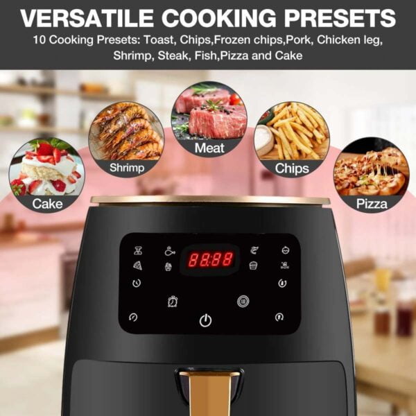 Digiwave 2400W Smart Air Fryer Electric Oilless Cooker with LCD Screen Operation PanelHome Large Capacity Multifunction Health Fryer - Image 7