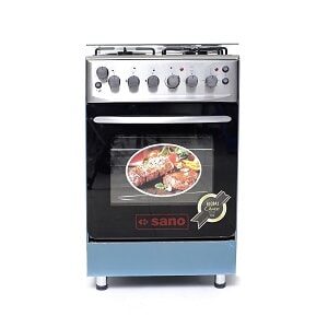Sano 3 Gas & 1 Electric Cooker With Rotisserie 55X55cm - Silver