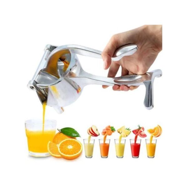 Stainless Steel Lemon Orange Manual Fruit Press Squeezer Juicer Extractor - Silver - Image 2