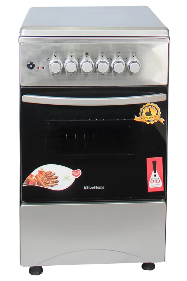 Blueflame Cooker 3gas burners and 1 electric plate, Stainless steel C5031E – I 50x50cm (Inox) - Image 3
