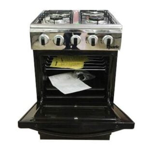 Spark 3 Gas Burners +1 Electric Hot Plate 50*50cm P5031E-B – Black