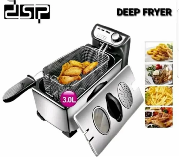Dsp Deep Fryer 3 Litres - Silver