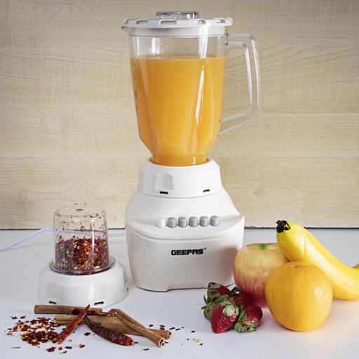 Geepas GSB5362 400W 2 in 1 Blender - Stainless Steel Blades