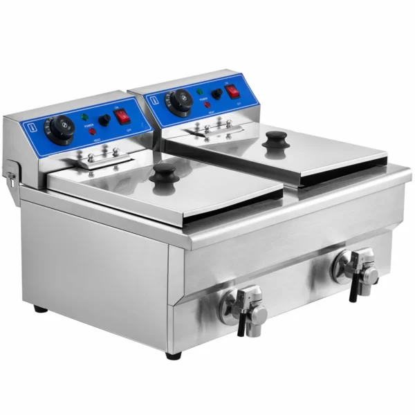 Commercial Deep Fryer 20 Liters - Stainless Steel