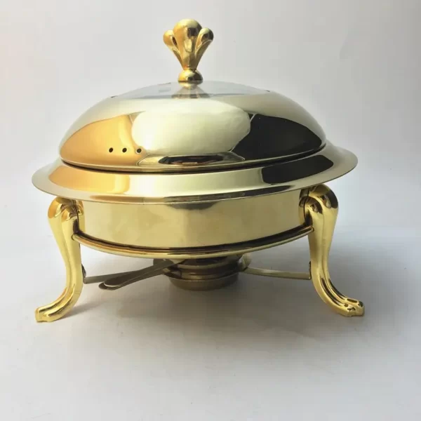 Sizzle Chafing Dish with Gold Stands - Image 3