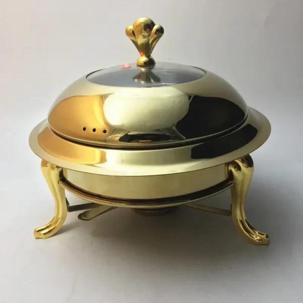 Sizzle Chafing Dish with Gold Stands - Image 6