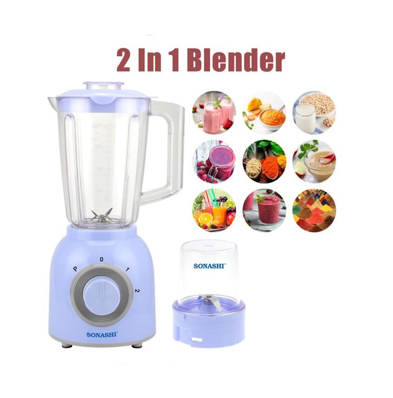 Buy Sonashi 2 In 1 Blender With Unbreakable Jar SB161N Dombelo
