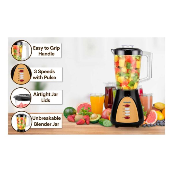 Sonashi 3 IN 1 Unbreakable Jar Blender SB-160N