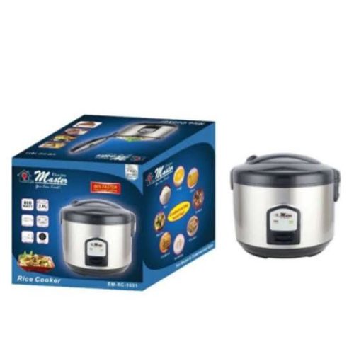Electro Master 3.0L Rice Cooker EM-RC-1032 - Black/ White