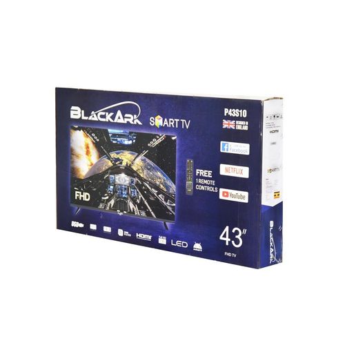 BLACK ARK 43'' inch HD Smart Frameless TV With Inbuilt Free To Air Decoder