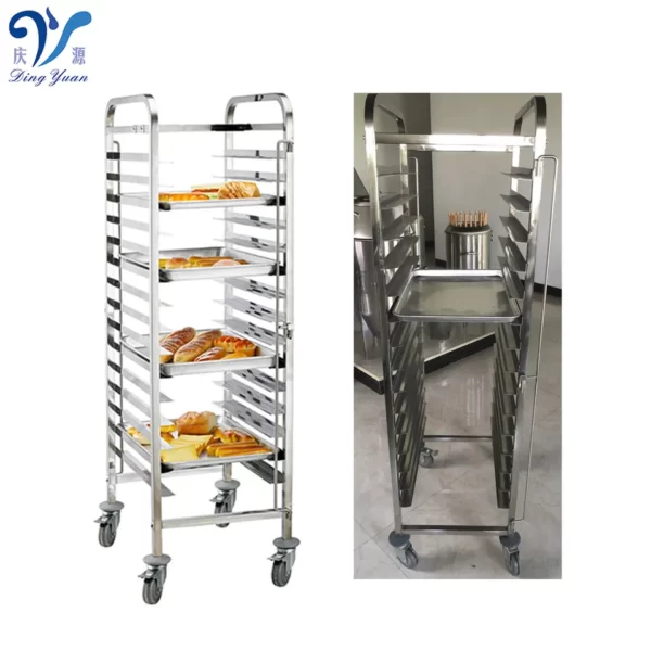 Commercial Baking Trolley with Trays - 12/16 Levels ( 60 × 40cm )