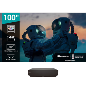 Hisense 100 – Inch Laser TV HE100L5 – 4K Smart TV, X-Fusion™ Laser Light Source, Tuner Built- in, Dolby ATMOS Audio, Powered by VIDAA OS – Black