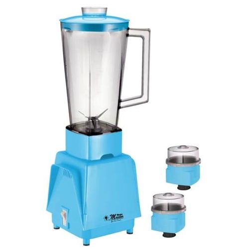 Electro Master 3 in 1 ( Jar Blender & 2 Grinders) Blender | EM-BL-1071 - Blue/Pink