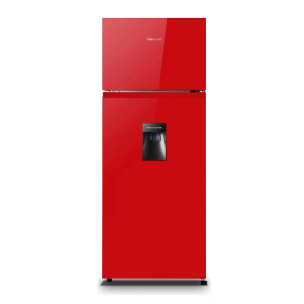 Hisense 270-Litre Fridge RD-27DR; Water Dispenser Top Mounted Double Door Fridge Refrigerator – Red