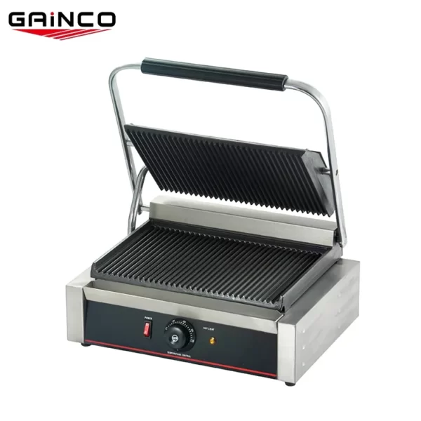 Single Commercial Sandwich Grill Maker