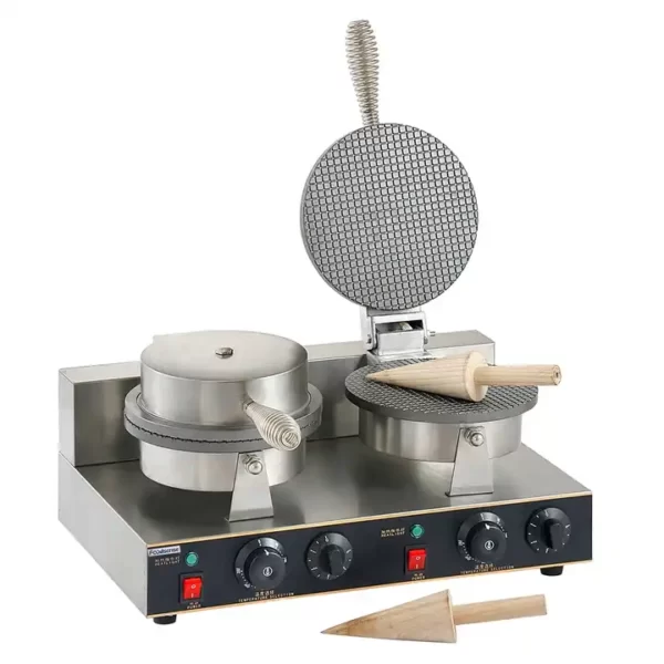 Ice Cream Cone Maker Commercial Waffle Cone Maker Machine Stainless Steel Electric Cone Waffle Maker