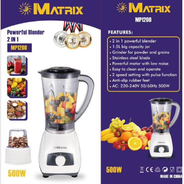 Matrix 2 in 1 Powerful Blender | MP1200
