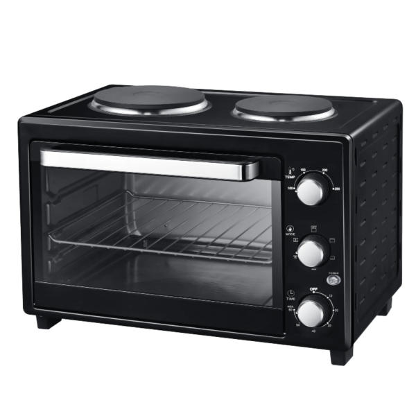 Smartec 25L Electric Oven with 2 Hotplates | JK25A01 - H