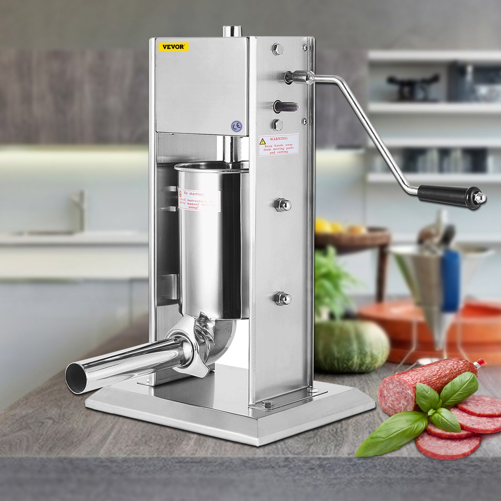 Check Stuffer Size Buy Commercial 3L Sausage Stuffer, Stainless Steel Sausage Maker ...