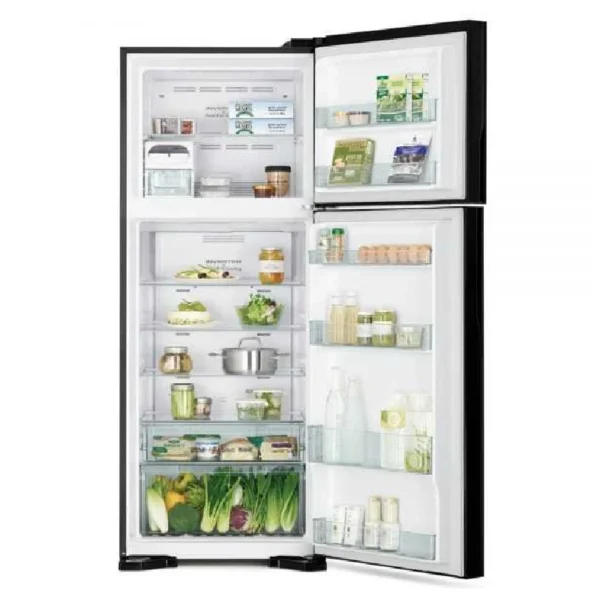 Hitachi 565L Double Door Top Mount Freezer, Inverter Compressor, LED Control Panel, Frost Free Refrigerator | HRTN8565DFBB - Image 2